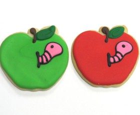 Apple with Worm