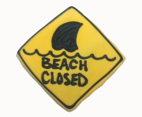 Beach Closed Sign